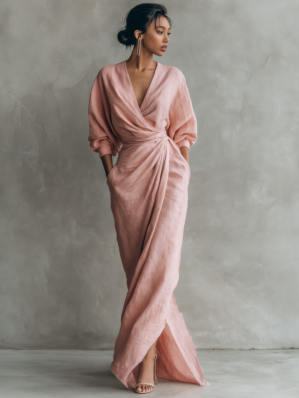 Evelina Linen Dress