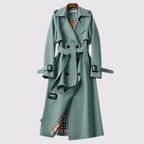 Classic Belted Trench Coat - Green