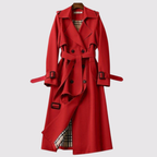 Classic Belted Trench Coat - Green