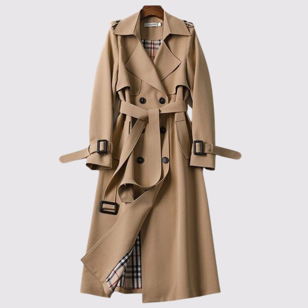 Classic Belted Trench Coat - Green