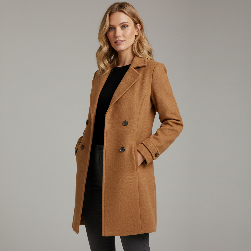 Elegant Timeless Long Coat - Gray