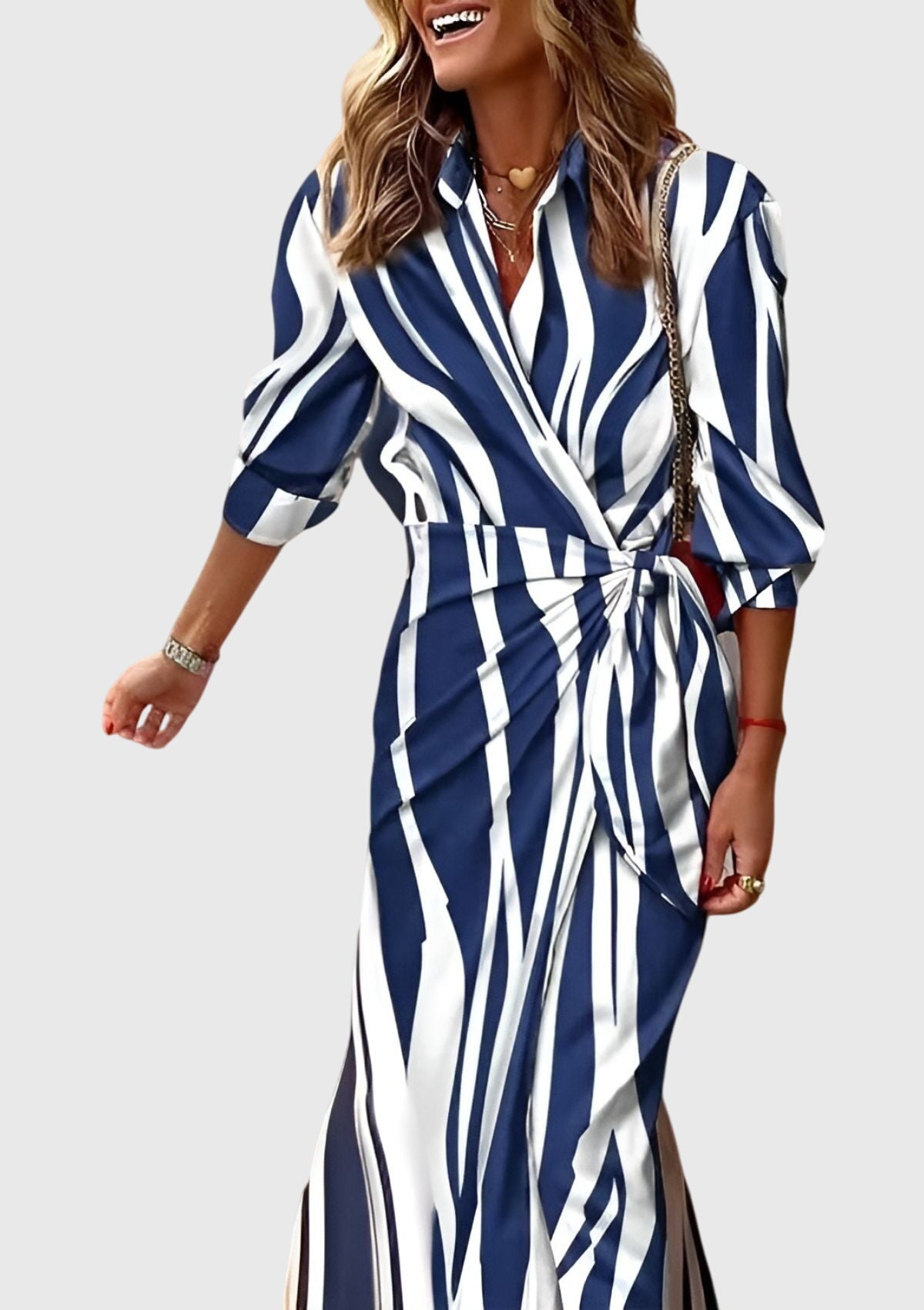 EVERLY | Elegant Printed Dress