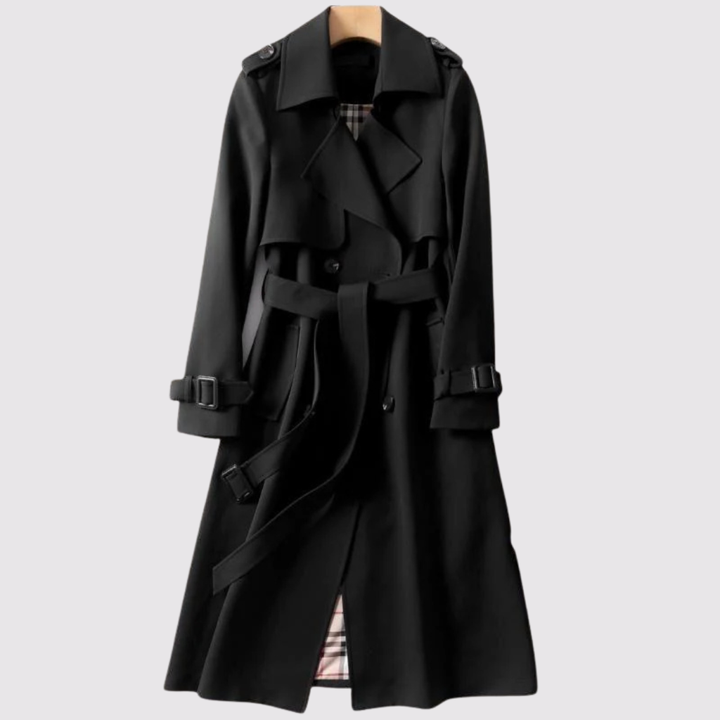 Classic Belted Trench Coat - Green