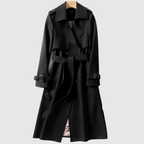Classic Belted Trench Coat - Green