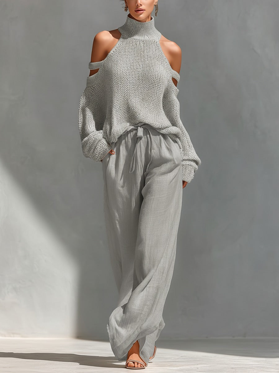 Camilla • Fashion Knit and Linen Set