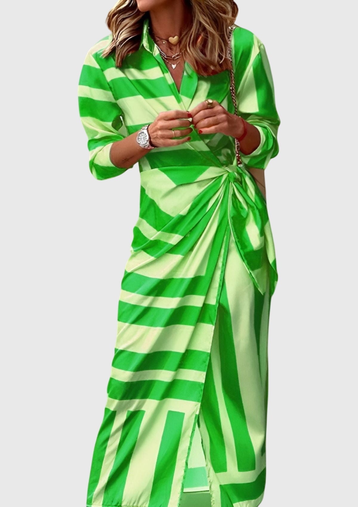 EVERLY | Elegant Printed Dress