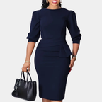 CLAUDINE BLOOM | Midi Dress with Ruffles