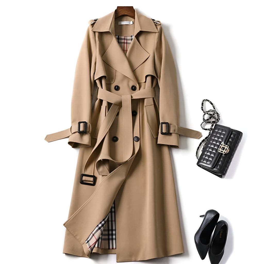 Elegant Timeless Trench Coat - Beige