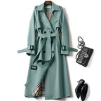 Elegant Timeless Trench Coat - Red