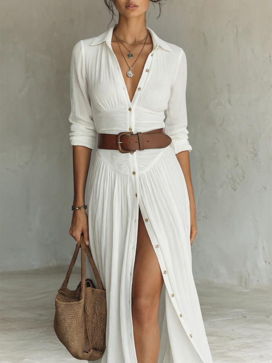 Sofia Long Shirt Dress