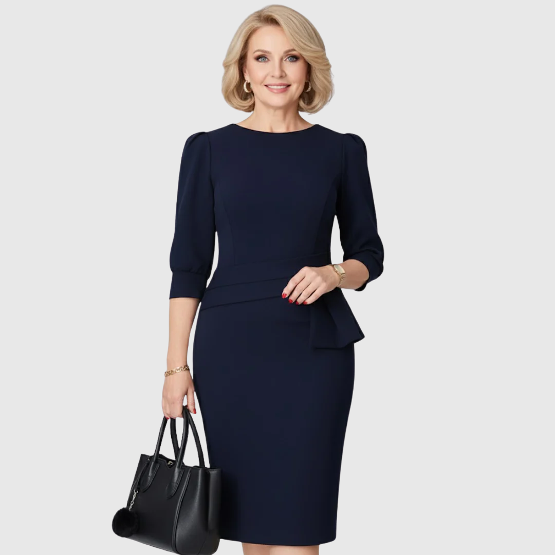 CLAUDINE BLOOM | Midi Dress with Ruffles