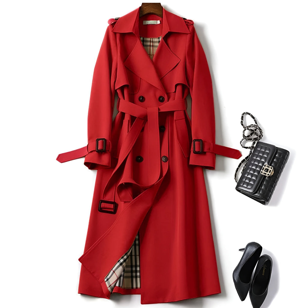 Elegant Timeless Trench Coat - Beige
