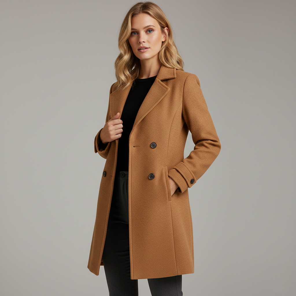 Elegant Timeless Long Coat - Gray