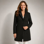 Elegant Timeless Long Coat - Black