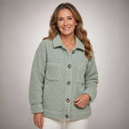 Soft Fleece Button Jacket - Yellow