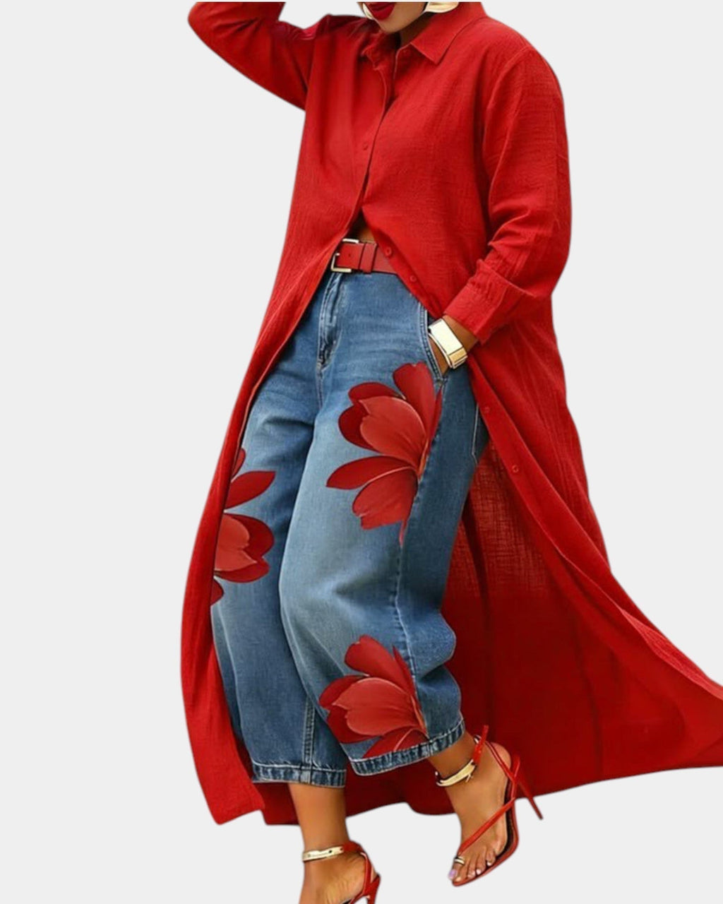 FLORA | Wide-Leg Jeans + FREE Shirt