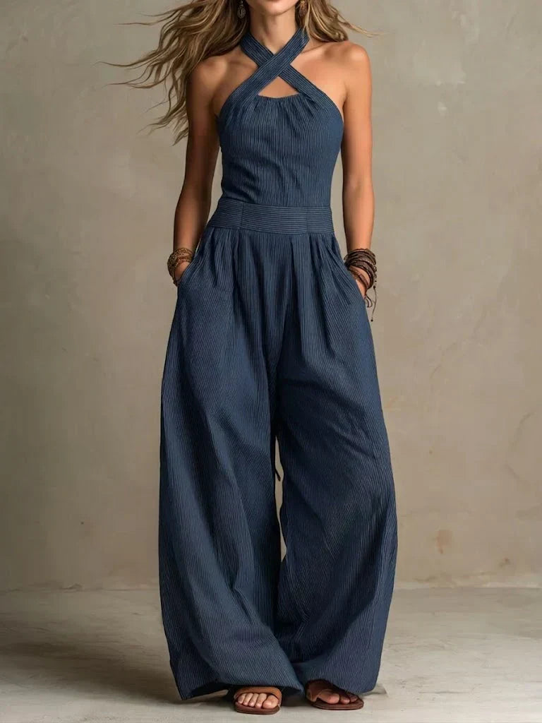 Ariana | Elegant Jumpsuit with Cross Neckline