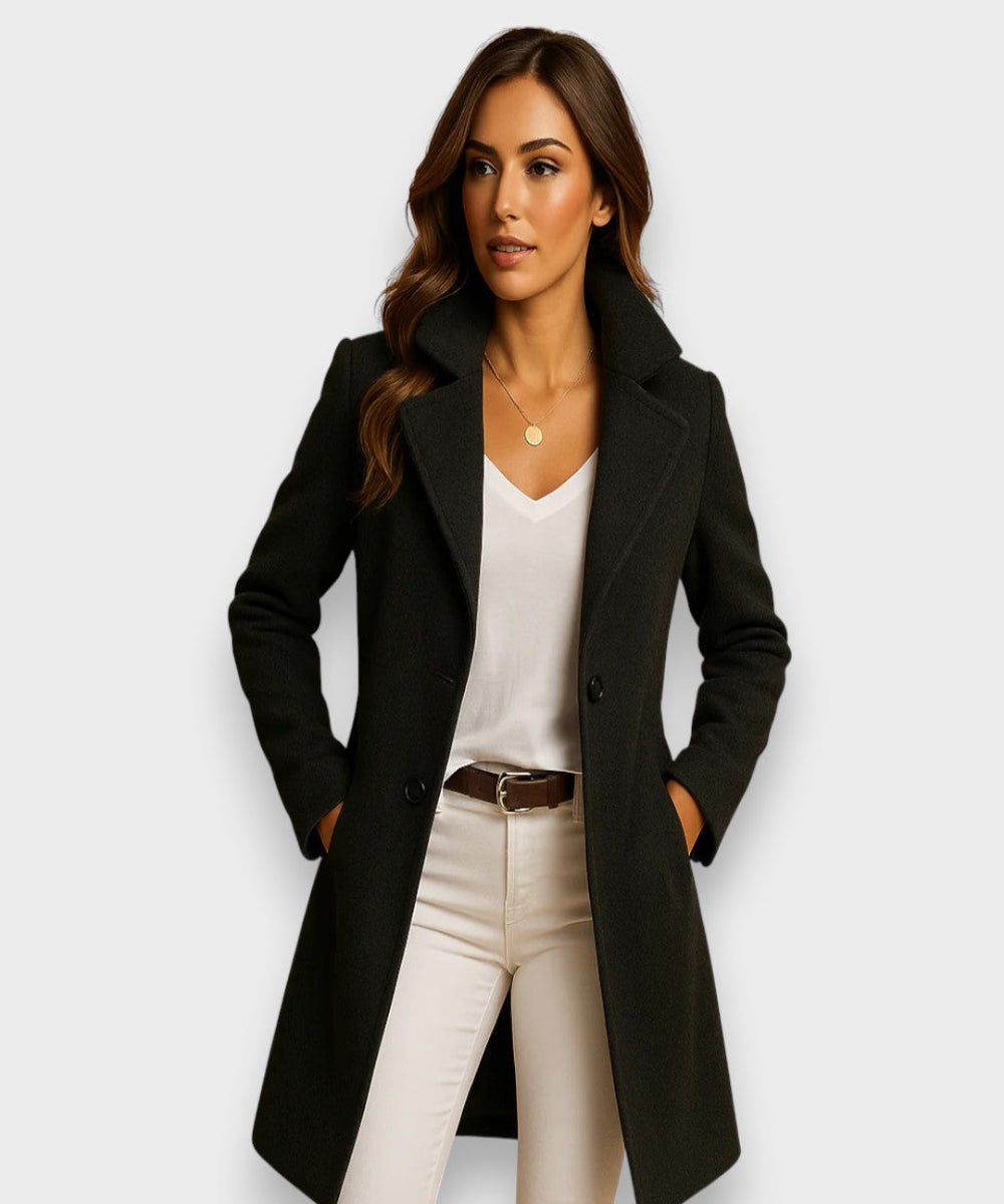 Elegant Timeless Long Coat - Gray